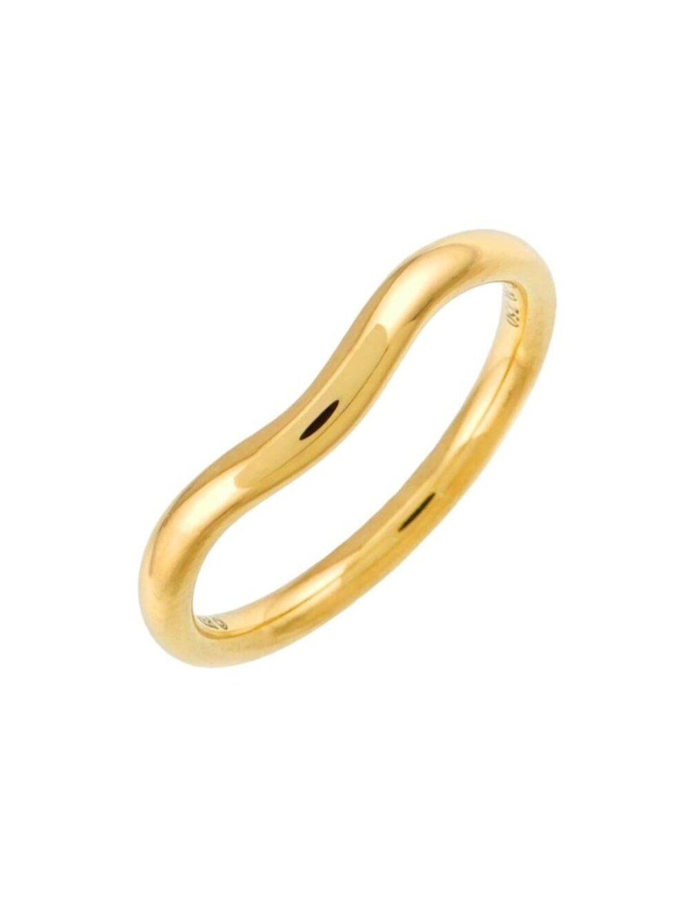 Tiffany & Co Curved Band Ring 18K Yellow Gold